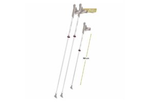 Regulowane kijki nordic walking Komperdell Sarma Vario, białe